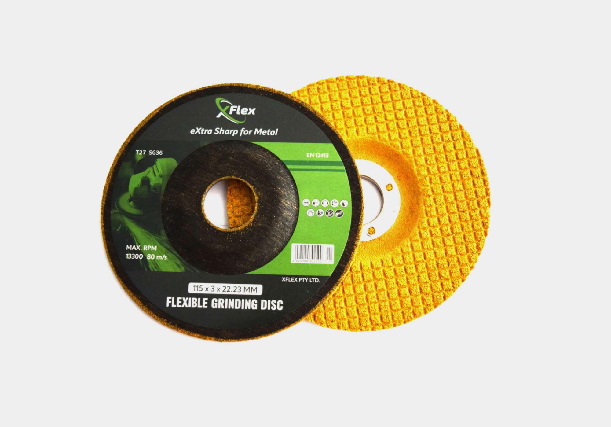 115x3mm (4.5") Flexible Grinding Disc | X Flex Pty Ltd Australia